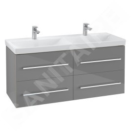 Villeroy & Boch Avento - Meuble-vasque, 1180x514x452 mm, 4 tiroirs, Crystal Grey A89300B1