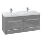 Villeroy & Boch Avento - Meuble-vasque, 1180x514x452 mm, 4 tiroirs, Crystal Grey A89300B1 Villeroy & Boch Avento - Meuble-vasque, 1180x514x452 mm, 4 tiroirs, Crystal Grey A89300B1