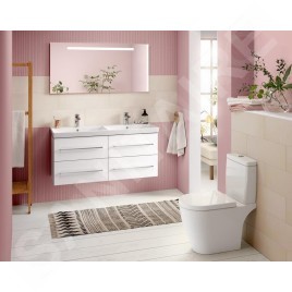 Villeroy & Boch Avento - Meuble-vasque, 1180x514x452 mm, 4 tiroirs, Crystal White A89300B4
