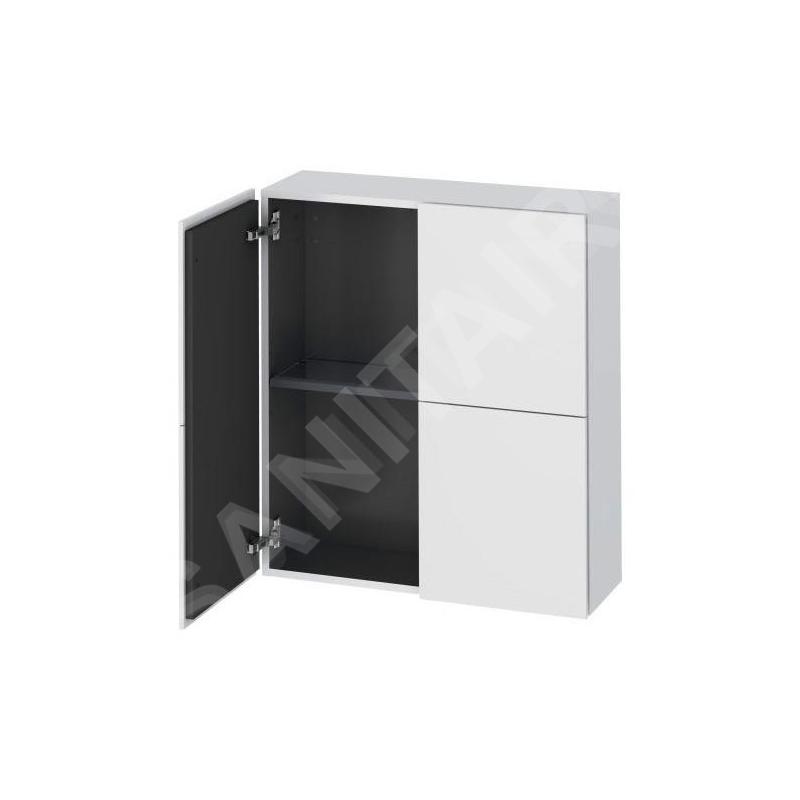 Duravit L-Cube - Armoire latérale 800x700x243 mm, 2 portes, blanc mat LC116701818