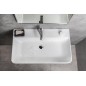Sapho Gali - Lavabo 80x48 cm, avec trop-plein, trou pour robinetterie, blanc TU0174 Sapho Gali - Lavabo 80x48 cm, avec trop-plein, trou pour robinetterie, blanc TU0174