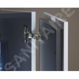 Duravit L-Cube - Armoire latérale 800x700x243 mm, 2 portes, blanc mat LC116701818