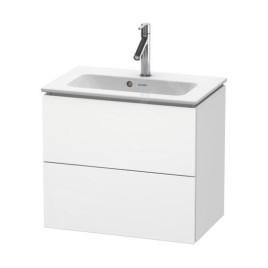 Duravit L-Cube - Meuble sous lavabo 550x620x391 mm, 2 tiroirs, blanc mat LC625601818