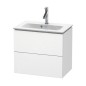 Duravit L-Cube - Meuble sous lavabo 550x620x391 mm, 2 tiroirs, blanc mat LC625601818 Duravit L-Cube - Meuble sous lavabo 550x620x391 mm, 2 tiroirs, blanc mat LC625601818