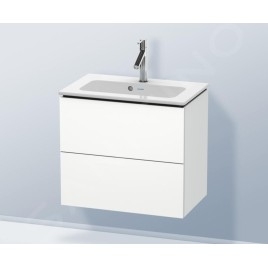 Duravit L-Cube - Meuble sous lavabo 550x620x391 mm, 2 tiroirs, blanc mat LC625601818