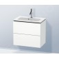 Duravit L-Cube - Meuble sous lavabo 550x620x391 mm, 2 tiroirs, blanc mat LC625601818 Duravit L-Cube - Meuble sous lavabo 550x620x391 mm, 2 tiroirs, blanc mat LC625601818
