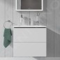 Duravit L-Cube - Meuble sous lavabo 550x620x391 mm, 2 tiroirs, blanc mat LC625601818 Duravit L-Cube - Meuble sous lavabo 550x620x391 mm, 2 tiroirs, blanc mat LC625601818