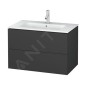 Duravit L-Cube - Meuble sous lavabo 550x820x481 mm, 2 tiroirs, graphite mat LC624104949 Duravit L-Cube - Meuble sous lavabo 550x820x481 mm, 2 tiroirs, graphite mat LC624104949