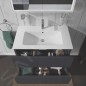 Duravit L-Cube - Meuble sous lavabo 550x820x481 mm, 2 tiroirs, graphite mat LC624104949 Duravit L-Cube - Meuble sous lavabo 550x820x481 mm, 2 tiroirs, graphite mat LC624104949