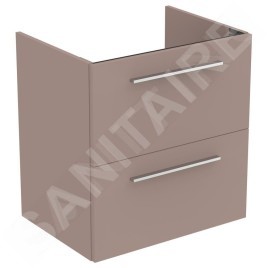 Ideal Standard i.Life A - Meuble sous lavabo, 600x440x630 mm, 2 tiroirs, beige mat T5255NH