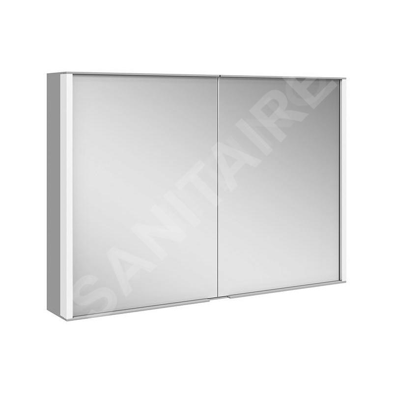 Keuco Royal Match - Armoire miroir avec éclairage LED, 1000x700x160 mm, alu elox argenté 12803171311