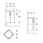 Geberit Selnova Compact - Meuble pour lavabo, 425x330x604 mm, 2 portes, blanc brillant / blanc mat 501.484.00.1 Geberit Selnova Compact - Meuble pour lavabo, 425x330x604 mm, 2 portes, blanc brillant / blanc mat 501.484.00.1