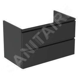 Ideal Standard Tesi - Meuble sous lavabo, 800x440x490 mm, noir T0051ZT