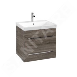 Villeroy & Boch Avento - Meuble sous lavabo 580x514x452 mm, deux tiroirs, Stone Oak A88900RK