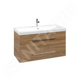 Villeroy & Boch Avento - Meuble sous lavabo 980x514x452 mm, deux tiroirs, Oak Kansas A89200RH