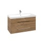 Villeroy & Boch Avento - Meuble sous lavabo 980x514x452 mm, deux tiroirs, Oak Kansas A89200RH