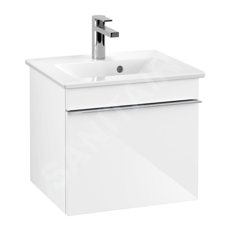 Villeroy & Boch Venticello - Meuble sous lavabo, 466x420x425 mm, 1 tiroir, Glossy White A93101DH Villeroy & Boch Venticello - Meuble sous lavabo, 466x420x425 mm, 1 tiroir, Glossy White A93101DH
