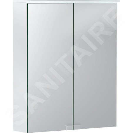 Geberit Option - Armoire de toilette avec éclairage, 560x675x180 mm, blanc 500.258.00.1