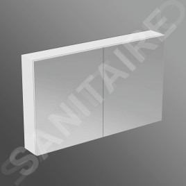 Ideal Standard Mirror&Light - Armoire de toilette 1200x700 mm, aluminium T3593AL