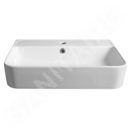 Sapho Gali - Lavabo, 60x42 cm, avec trop-plein, trou pour robinet, blanc TU0177