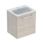 Geberit Selnova Square - Meuble-vasque 635x588x480 mm, avec vasque, 1 porte, noyer clair hickory 501.255.00.1 Geberit Selnova Square - Meuble-vasque 635x588x480 mm, avec vasque, 1 porte, noyer clair hickory 501.255.00.1