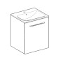 Geberit Selnova Square - Meuble-vasque 635x588x480 mm, avec vasque, 1 porte, noyer clair hickory 501.255.00.1 Geberit Selnova Square - Meuble-vasque 635x588x480 mm, avec vasque, 1 porte, noyer clair hickory 501.255.00.1