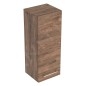 Geberit Selnova Square - Meuble latéral haut 850x330x297 mm, 1 porte, noyer hickory 501.278.00.1