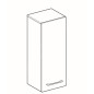 Geberit Selnova Square - Meuble latéral haut 850x330x297 mm, 1 porte, noyer hickory 501.278.00.1