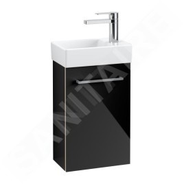 Villeroy & Boch Avento - Meuble-vasque, 340x514x202 mm, 1 porte, Crystal Black A87601B3
