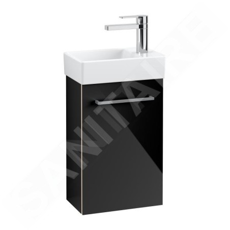 Villeroy & Boch Avento - Meuble-vasque, 340x514x202 mm, 1 porte, Crystal Black A87601B3