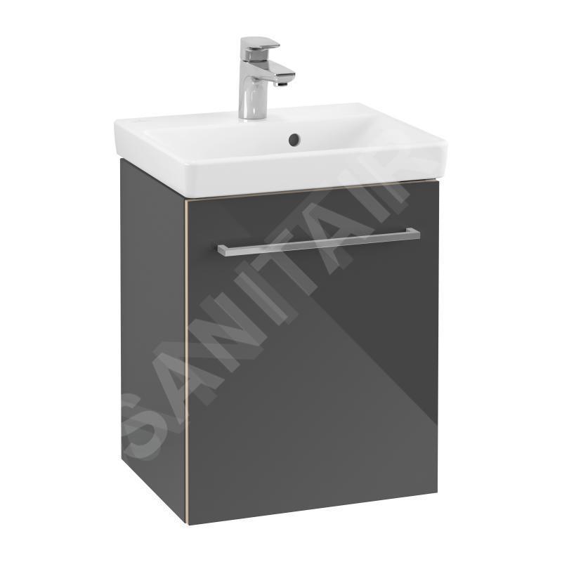 Villeroy & Boch Avento - Meuble-vasque, 430x514x352 mm, 1 porte, Crystal Grey A88700B1