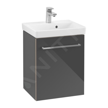 Villeroy & Boch Avento - Meuble-vasque, 430x514x352 mm, 1 porte, Crystal Grey A88700B1