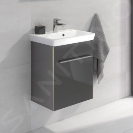 Villeroy & Boch Avento - Meuble-vasque, 430x514x352 mm, 1 porte, Crystal Grey A88700B1