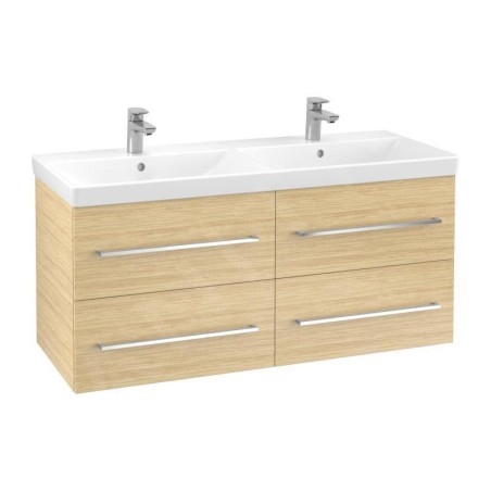 Villeroy & Boch Avento - Meuble-vasque, 1180x514x452 mm, 4 tiroirs, Nordic Oak A89300VJ