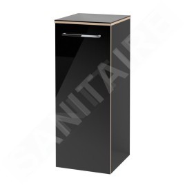 Villeroy & Boch Avento - Meuble latéral, 350x890x373 mm, 1 porte, Crystal Black A89501B3