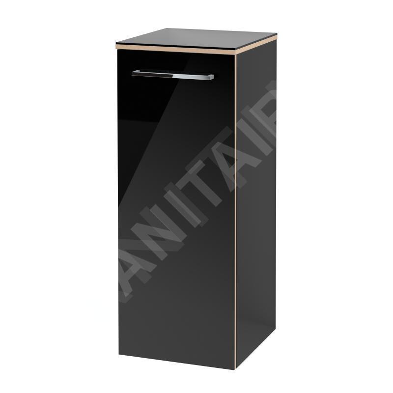 Villeroy & Boch Avento - Meuble latéral, 350x890x373 mm, 1 porte, Crystal Black A89501B3