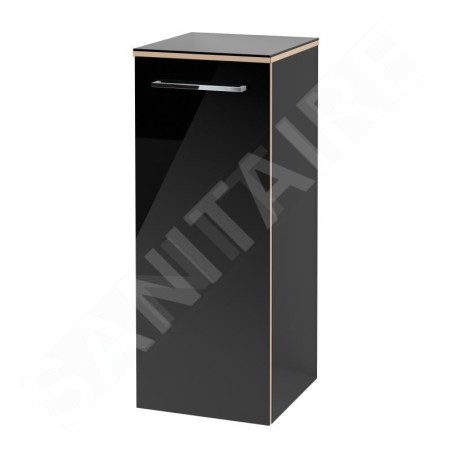 Villeroy & Boch Avento - Meuble latéral, 350x890x373 mm, 1 porte, Crystal Black A89501B3