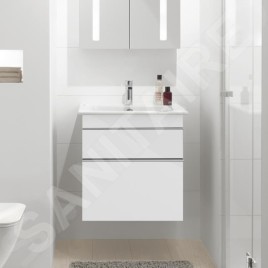Villeroy & Boch Venticello - Meuble-vasque, 603x590x502 mm, 2 tiroirs, Glossy White A92401DH
