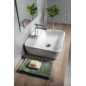 Sapho Tuje - Lavabo à poser 46x42 mm, sans trop-plein, trou pour robinet, blanc TU0217