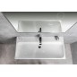 Sapho Toridi - Lavabo 101x47 cm, avec trop-plein, trou pour robinetterie, blanc TU0221 Sapho Toridi - Lavabo 101x47 cm, avec trop-plein, trou pour robinetterie, blanc TU0221
