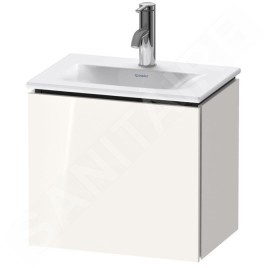 Duravit L-Cube - Meuble sous lavabo 400x440x311 mm, droite, 1 porte, blanc brillant LC6133R2222