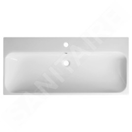 Sapho Toridi - Lavabo 101x47 cm, avec trop-plein, trou pour robinetterie, blanc TU0221