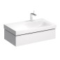 Geberit Xeno 2 - Meuble sous lavabo 900 mm avec plage de dépose, tiroir avec luminaire LED, blanc poli 500.514.01.1 Geberit Xeno 2 - Meuble sous lavabo 900 mm avec plage de dépose, tiroir avec luminaire LED, blanc poli 500.514.01.1