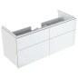 Geberit Xeno 2 - Meuble sous lavabo 1200 mm avec luminaire LED, 4 tiroirs, blanc poli 500.518.01.1 Geberit Xeno 2 - Meuble sous lavabo 1200 mm avec luminaire LED, 4 tiroirs, blanc poli 500.518.01.1