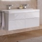 Geberit Xeno 2 - Meuble sous lavabo 1200 mm avec luminaire LED, 4 tiroirs, blanc poli 500.518.01.1 Geberit Xeno 2 - Meuble sous lavabo 1200 mm avec luminaire LED, 4 tiroirs, blanc poli 500.518.01.1