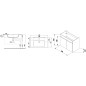 Jika Cube - Meuble avec lavabo, 790x422x622 mm, blanc H4537521763001 Jika Cube - Meuble avec lavabo, 790x422x622 mm, blanc H4537521763001