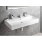 Sapho Toridi - Double-lavabo, 101x47 cm, avec trop-plein, 2 trous pour robinetterie, blanc TU0222 Sapho Toridi - Double-lavabo, 101x47 cm, avec trop-plein, 2 trous pour robinetterie, blanc TU0222