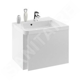 Ravak 10° - Meuble sous lavabo d'angle SD 650 R, 650x535x450 mm, droite, blanc X000000748