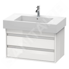 Duravit Ketho - Meuble sous lavabo 480x800x455 mm, 2 tiroirs, blanc brillant KT664002222