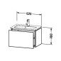 Duravit L-Cube - Meuble sous lavabo Compact 400x620x391 mm, 1 tiroir, blanc brillant LC615602222 Duravit L-Cube - Meuble sous lavabo Compact 400x620x391 mm, 1 tiroir, blanc brillant LC615602222